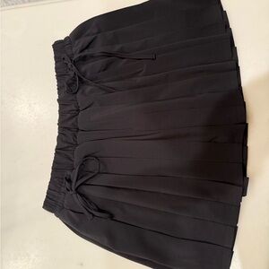 Aerie Black Pleated Skirt